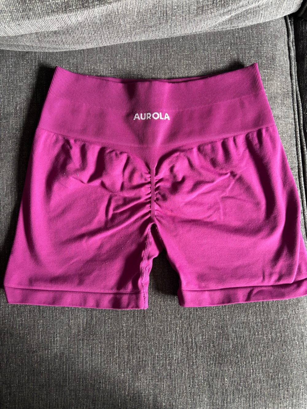 Aurola Women's Magenta High-Rise Bike Shorts